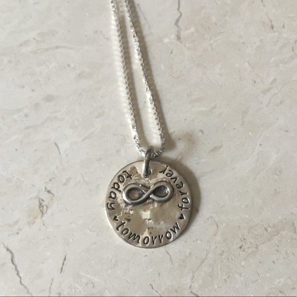 Sterling “Today Tomorrow Forever” 
Necklace - Picture 7 of 16
